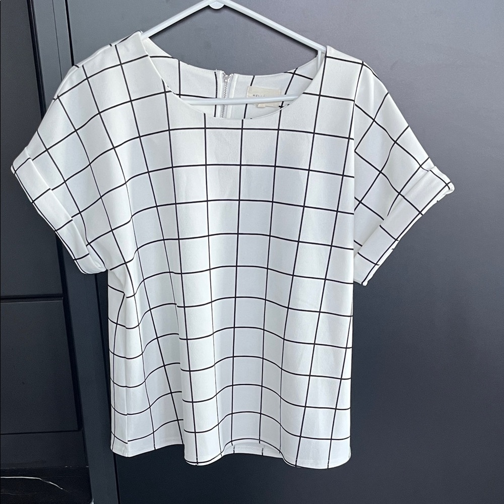 Melloday White Oversized Blouse